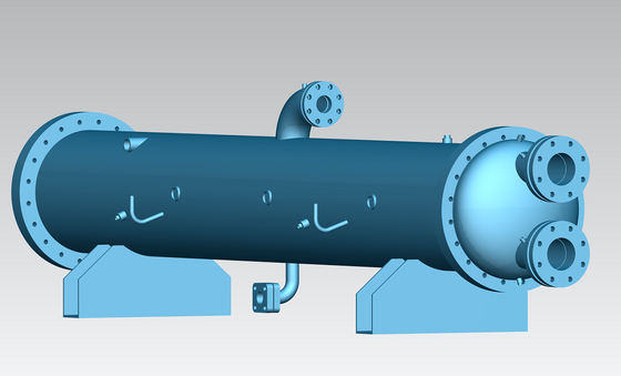 銅のニッケル合金の管SS304の貝R407Cの海水によって冷却されるコンデンサー